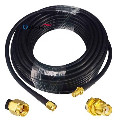 15m Rp Sma Male Female Connector Set Rf Coax Coaxial Wifi Antenna Extension Assembly Sma Cable